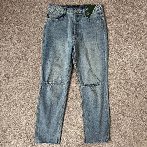 NWT wild fable Women's Super High-Rise Slim Straight Medium Wash Jeans Size 14 - Picture 1 of 7
